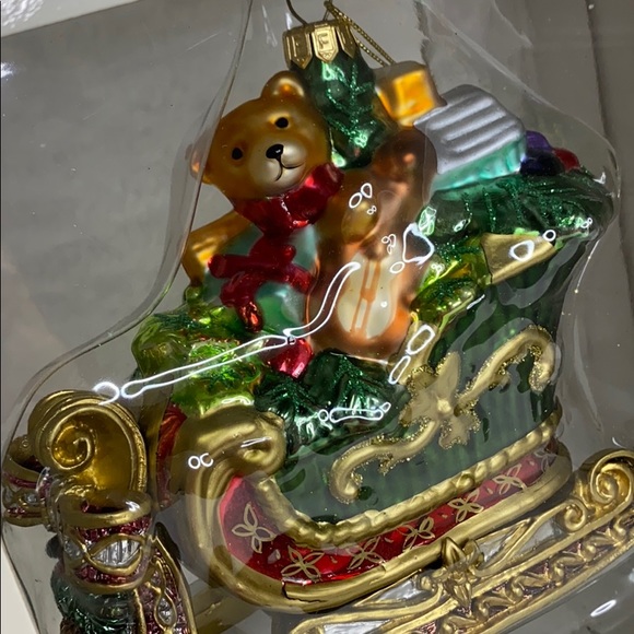 Fitz and Floyd Vintage X-mas Sleigh W/Toy Bag - Picture 7 of 7